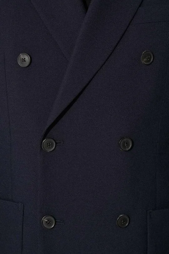 Men's Navy Blue Wool Blazer by Paul Smith