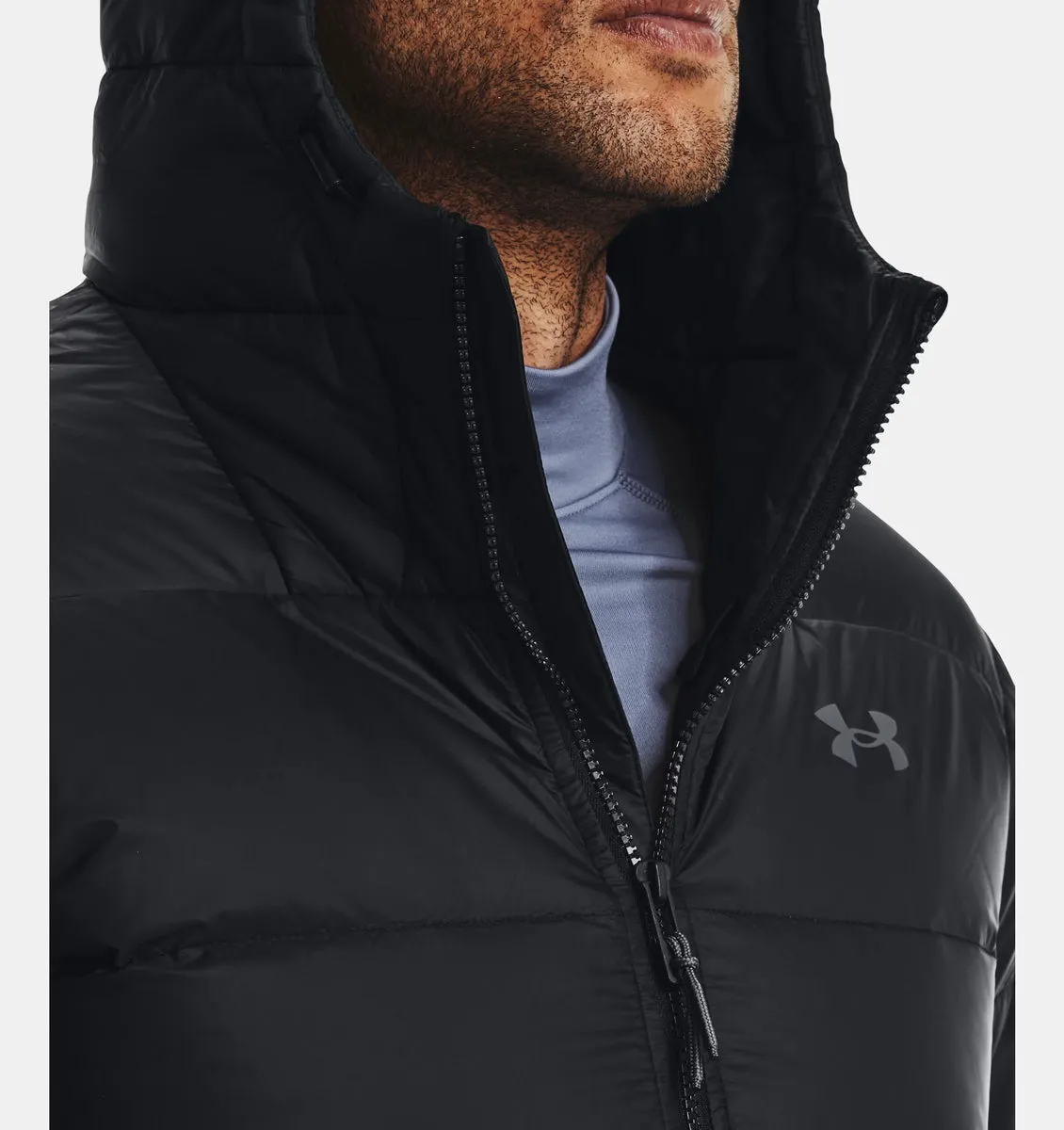 Men's Under Armour 1373663 Storm Armour Down Parka Black Pitch Gray