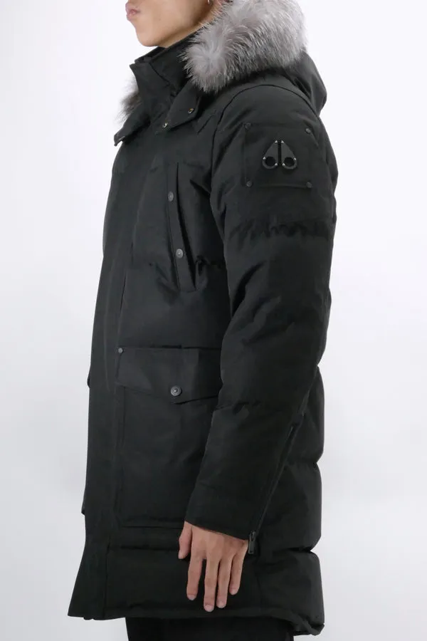 Moose Knuckles Men's Down Parka Big Ridge in Black Frost