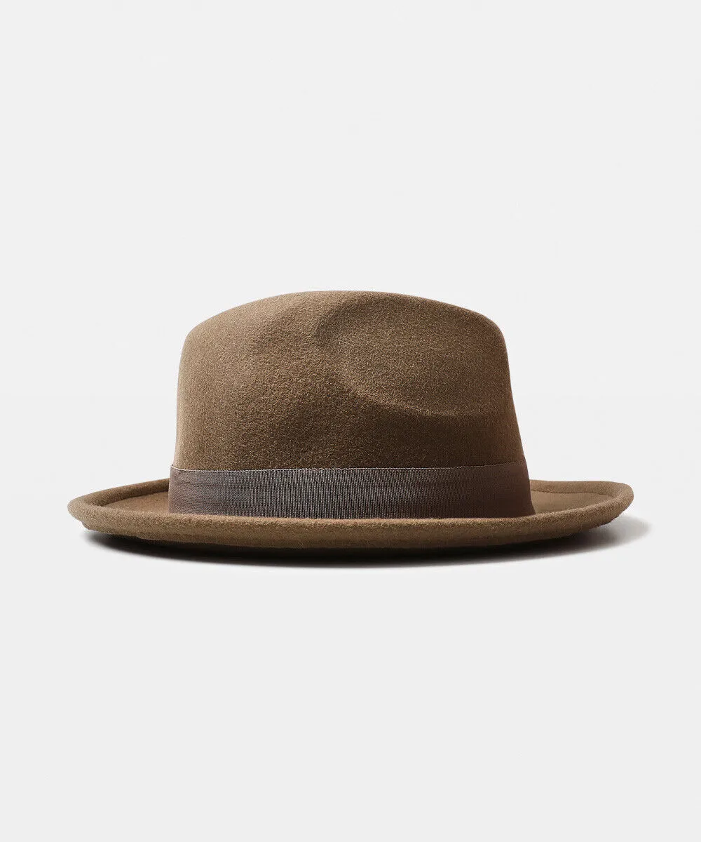 Natural Wool Fedora Hat by Arvust Tanner