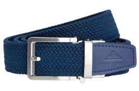 Navy Braided Golf Belt