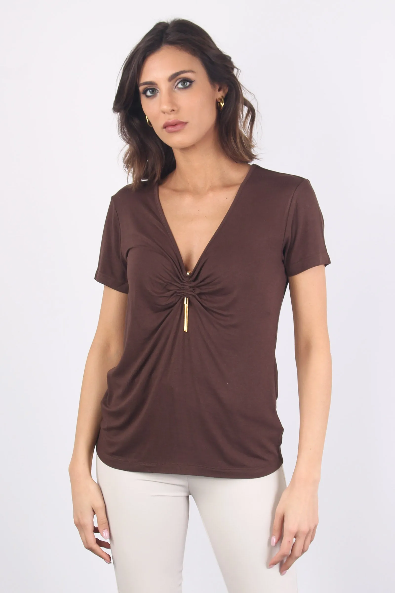 French Roast V-Neck T-shirt