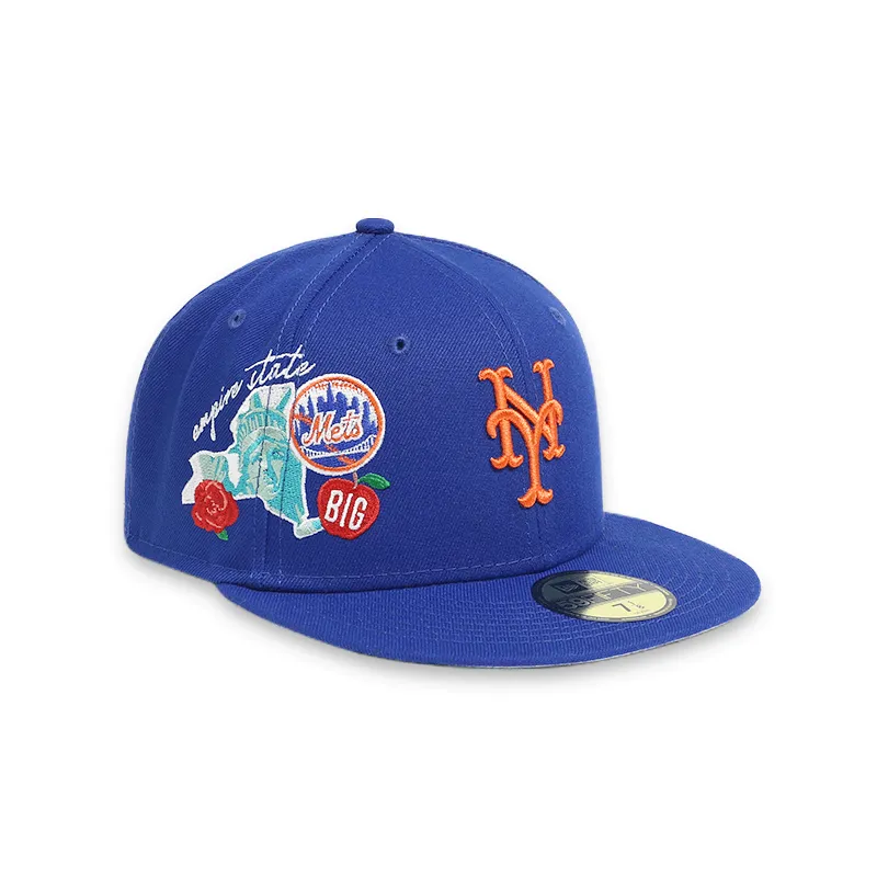 New York Mets City Cluster Blue Men's MLB 59FIFTY Fitted Cap