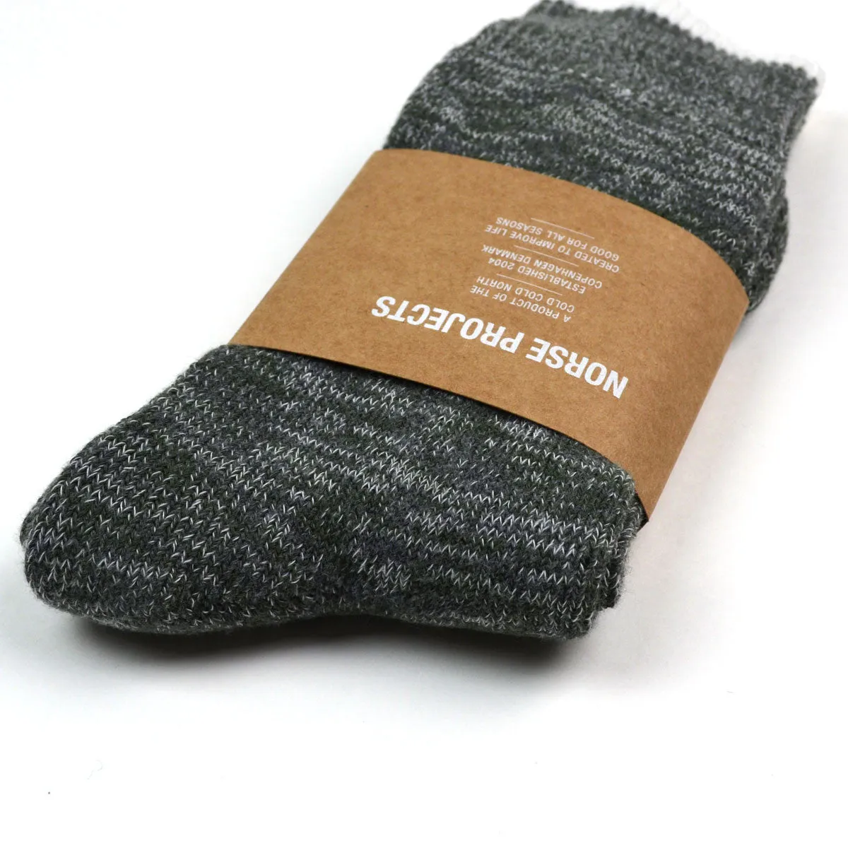 Norse Projects Charcoal Bjarki Blend Socks