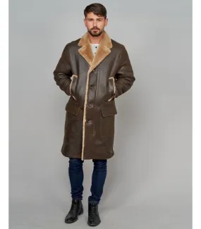 Men's Oakly Sheepskin Shearling Car Coat