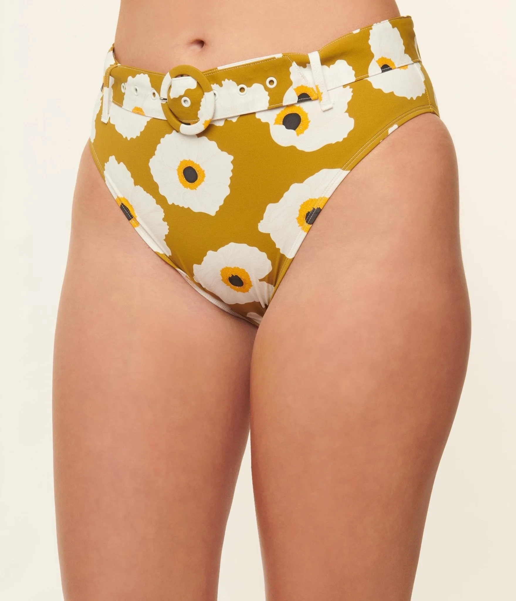 Kingdom & State Olive & White Poppy Swimwear Bottoms