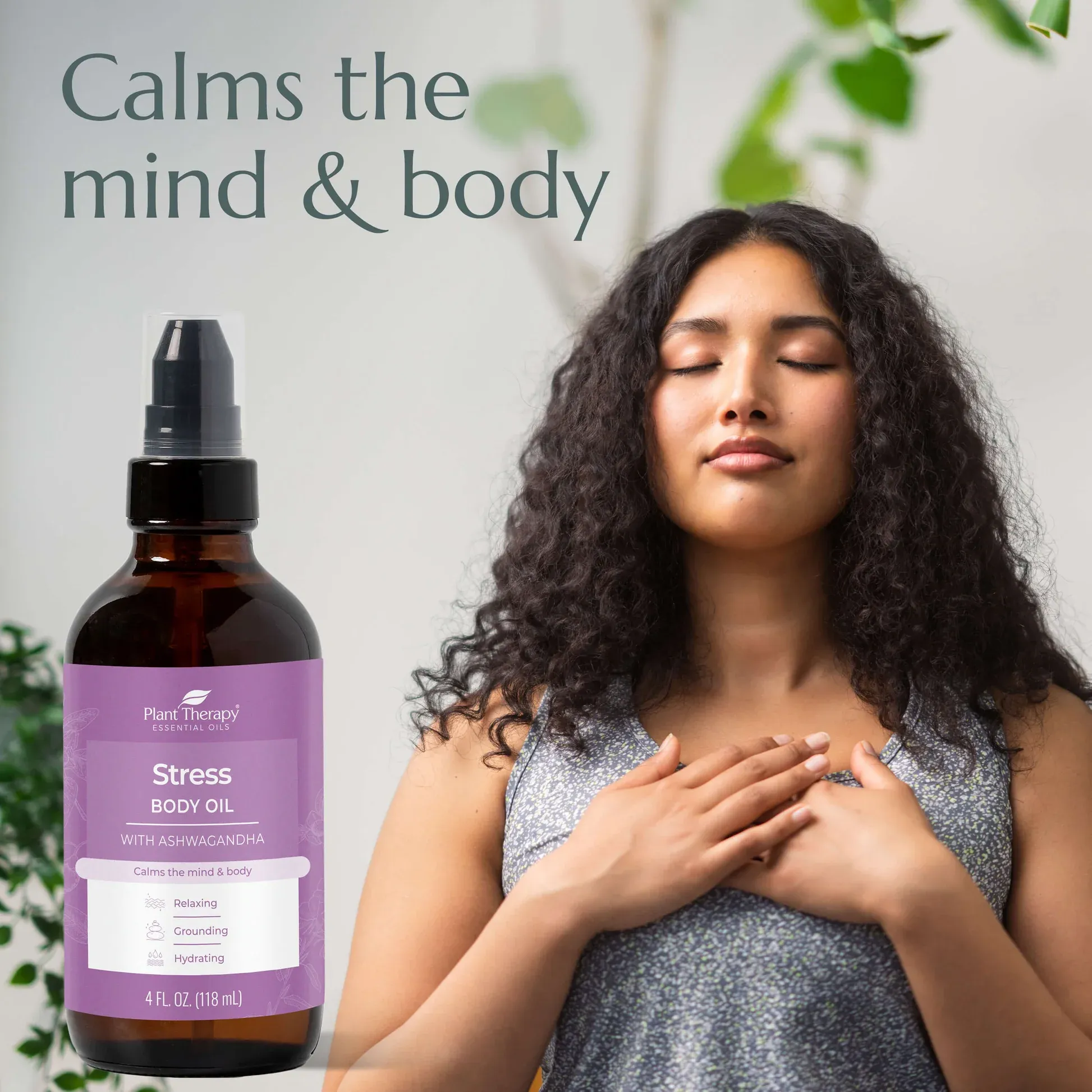 Stress Body Oil with Ashwagandha from Plant Therapy