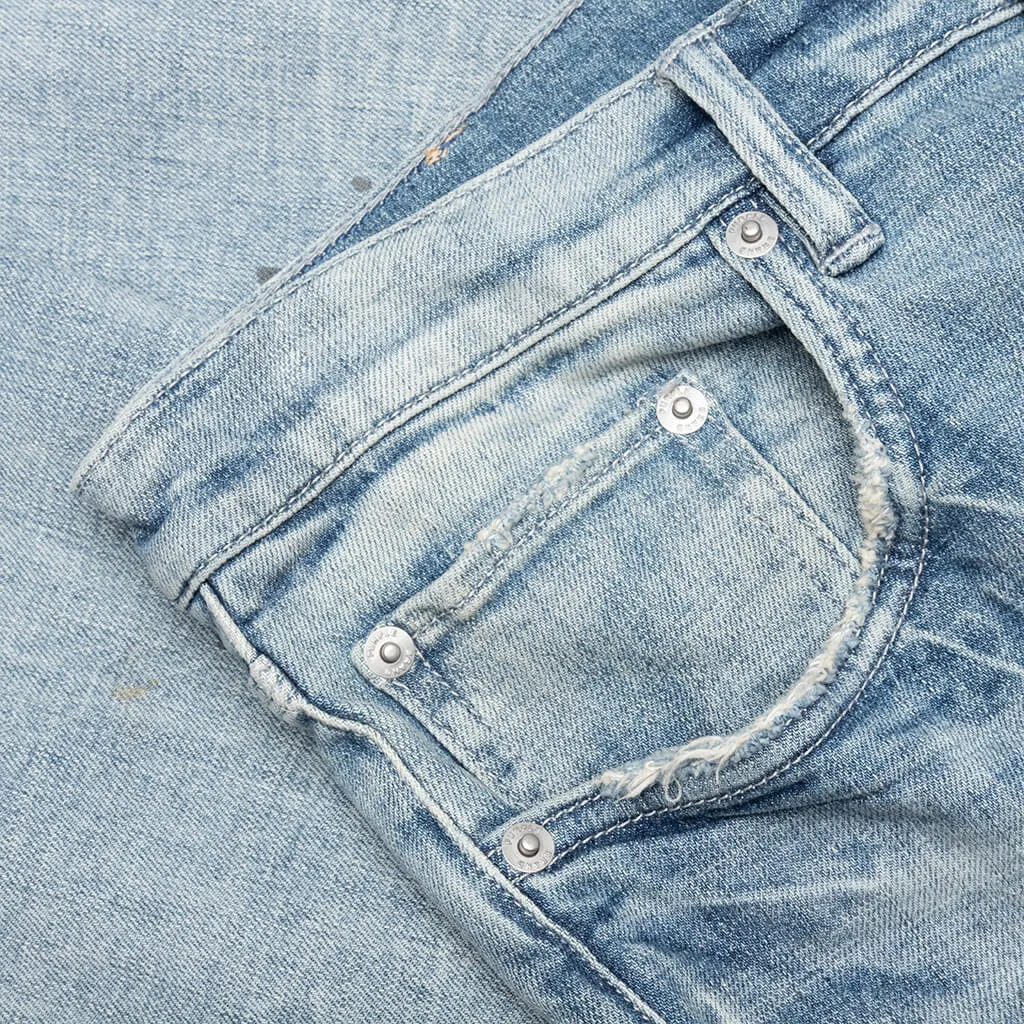 Acid Bleach Light Indigo Jeans