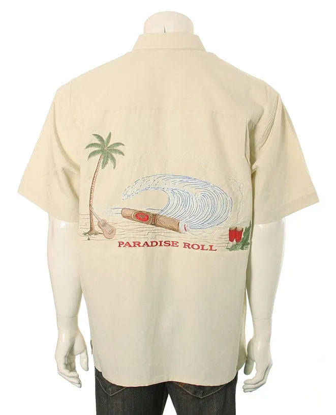 Aloha Shirt with Paradise Pattern