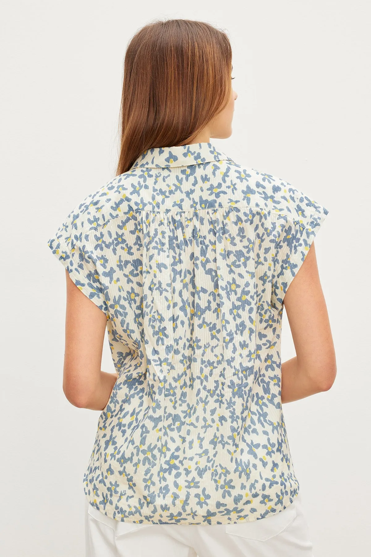 Paulette Floral Button Top