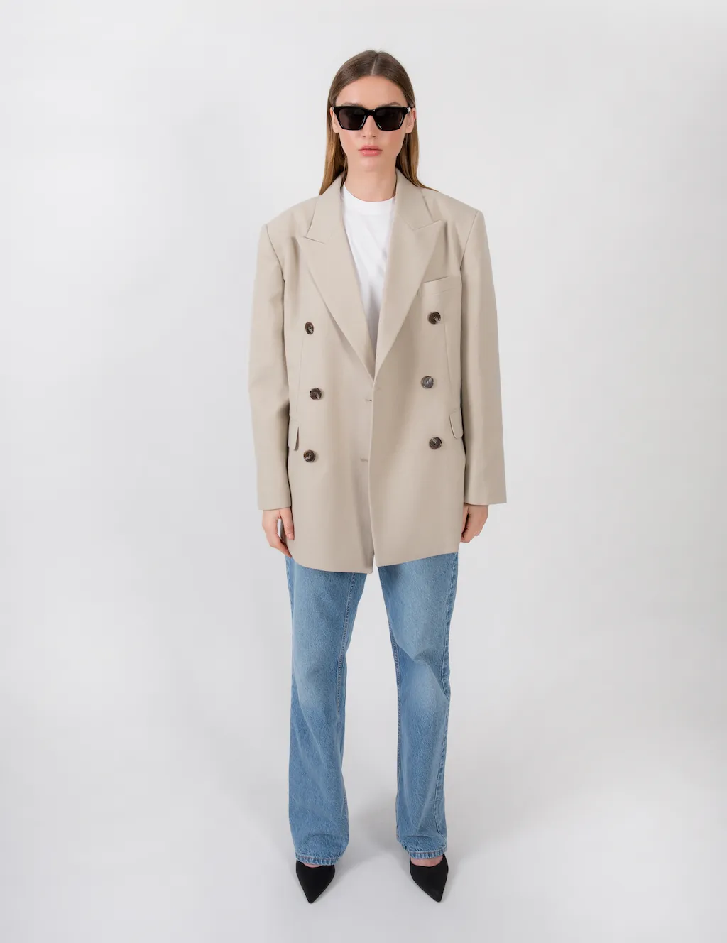 Phi Wool Blazer Sand