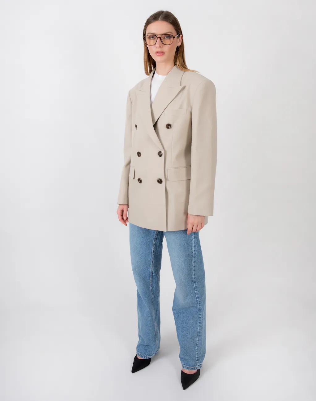 Phi Wool Blazer Sand