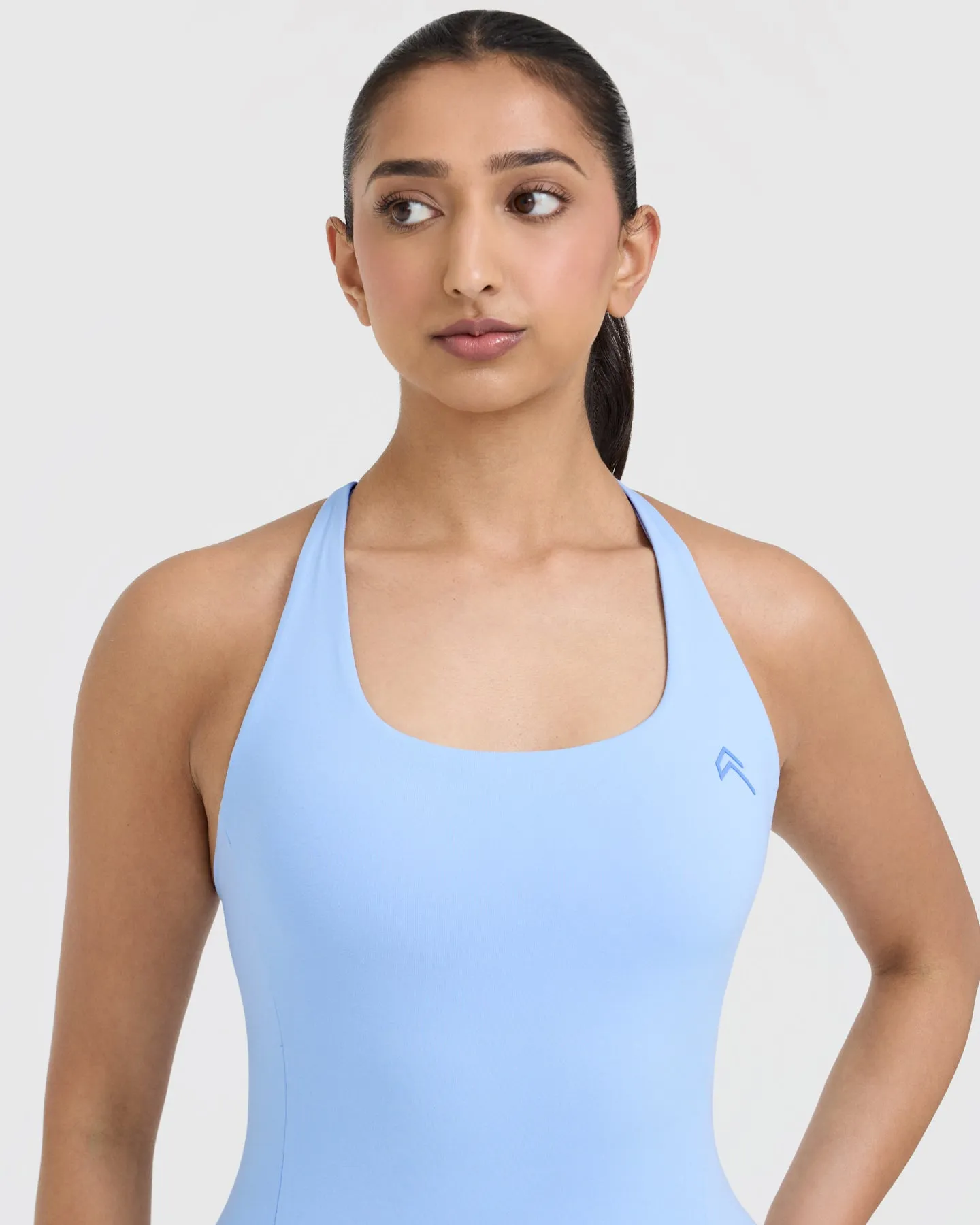 Square Neck Vest Powdered Blue