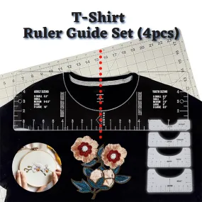 Set of 4 T-Shirt Ruler Guides