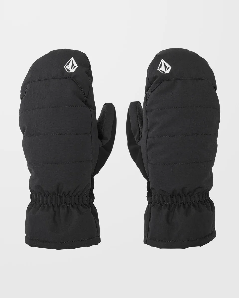 Quilted Black Gloves