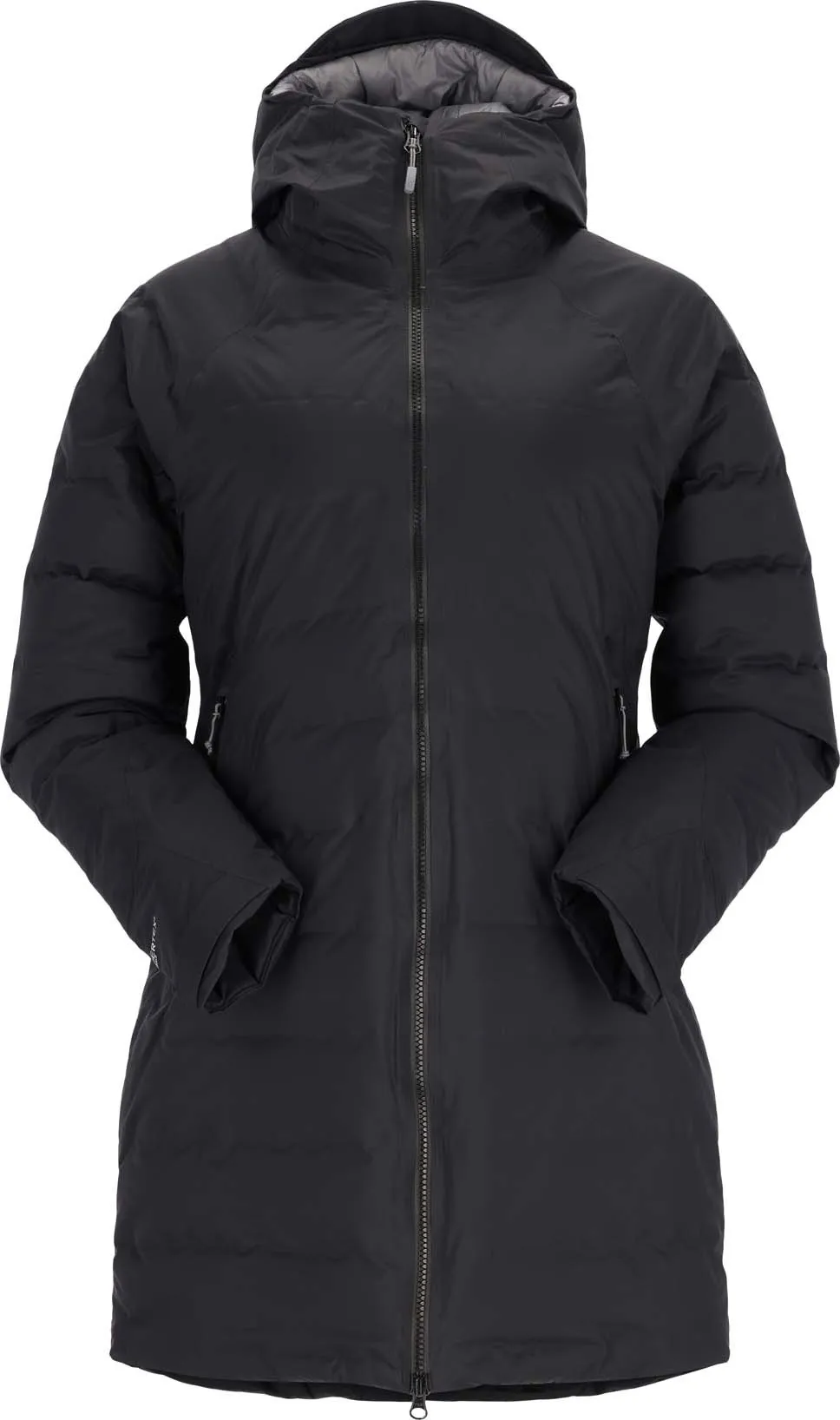 Rab Women's Valiance Waterproof Down Parka Black | Buy Rab Women's Valiance Waterproof Down Parka Black | Outnort