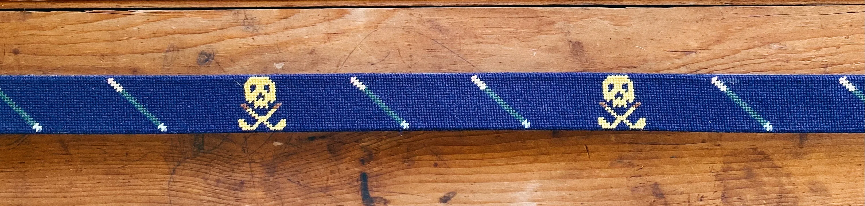 Needlepoint Golf Belt