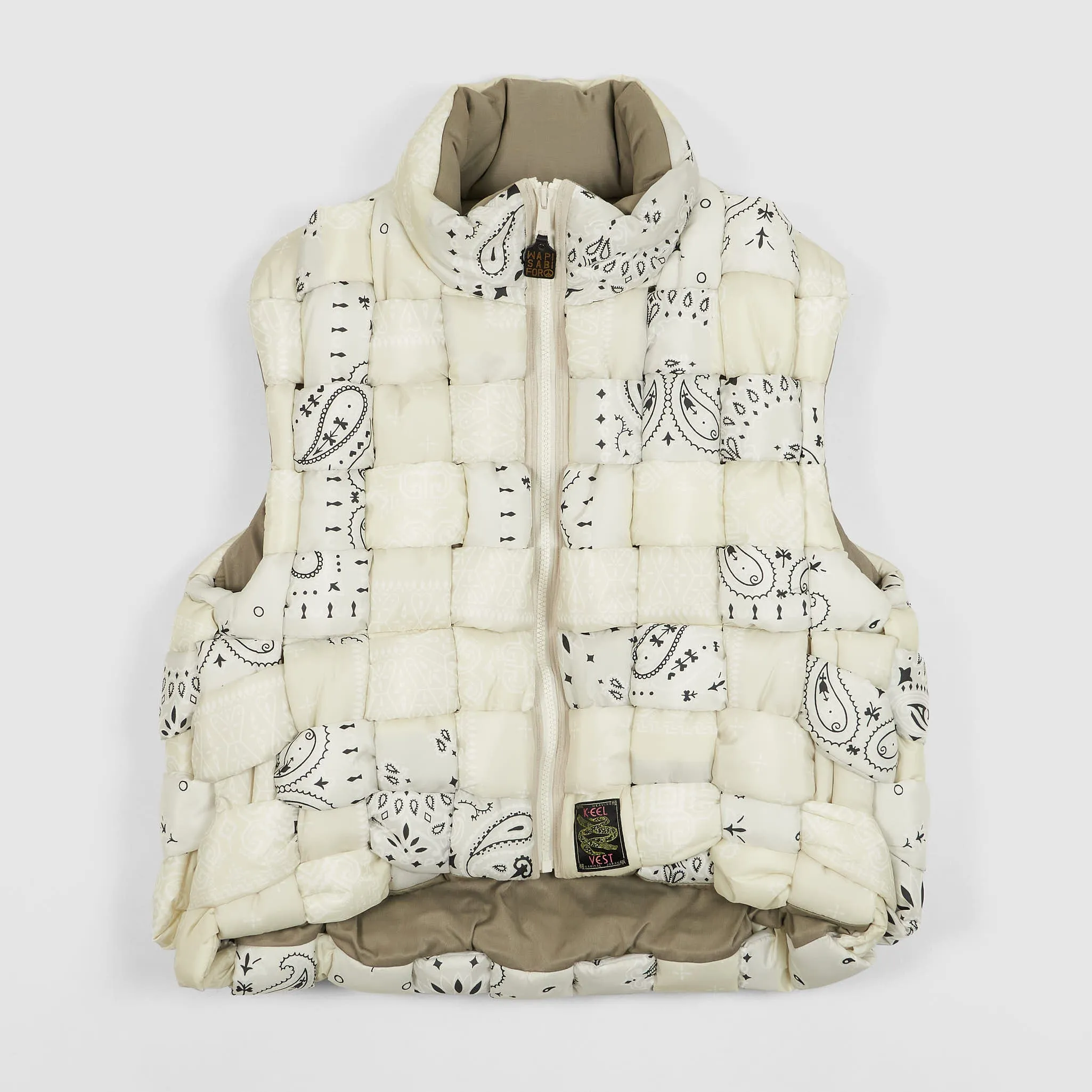 Reversible print k-eel weaving vest