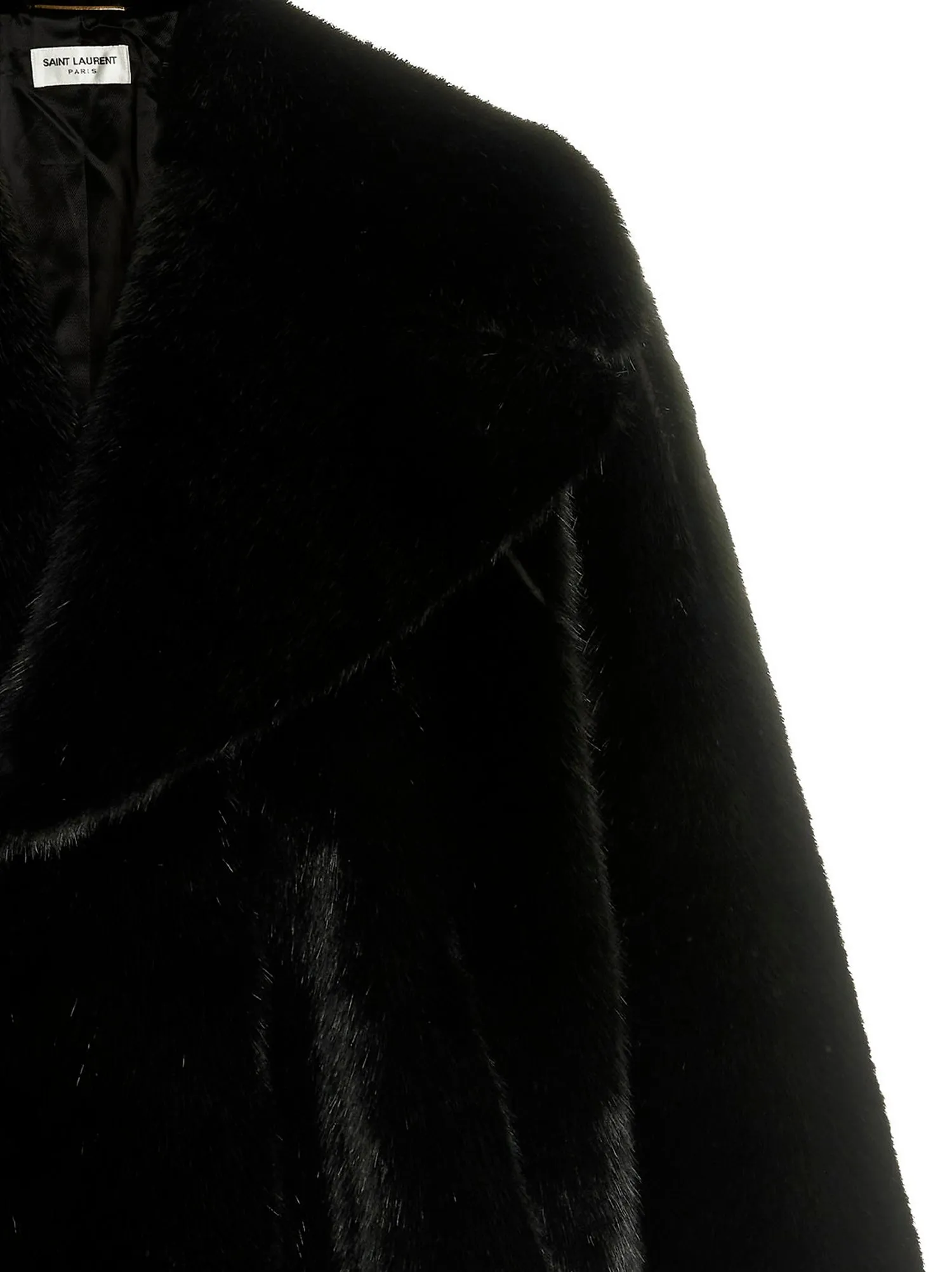 Saint Laurent Oversize Faux Fur Coat by Saint Laurent