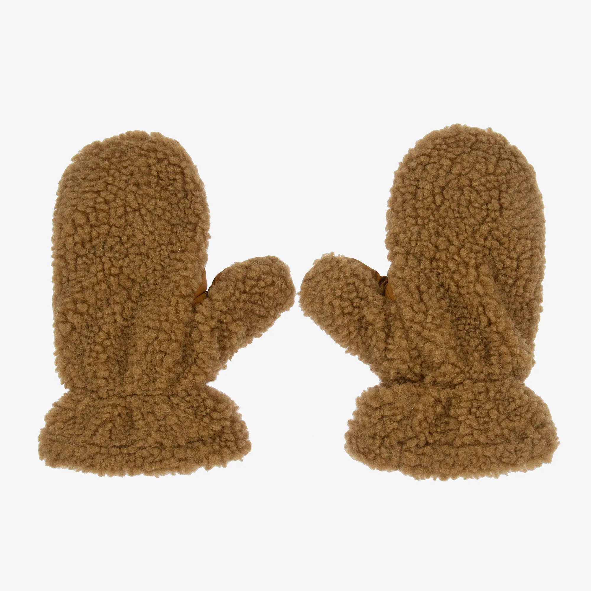 Sherpa Brown Fleece Mittens