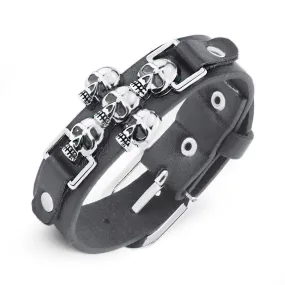 Skull Punk Gothic Rock Belt Bracelets