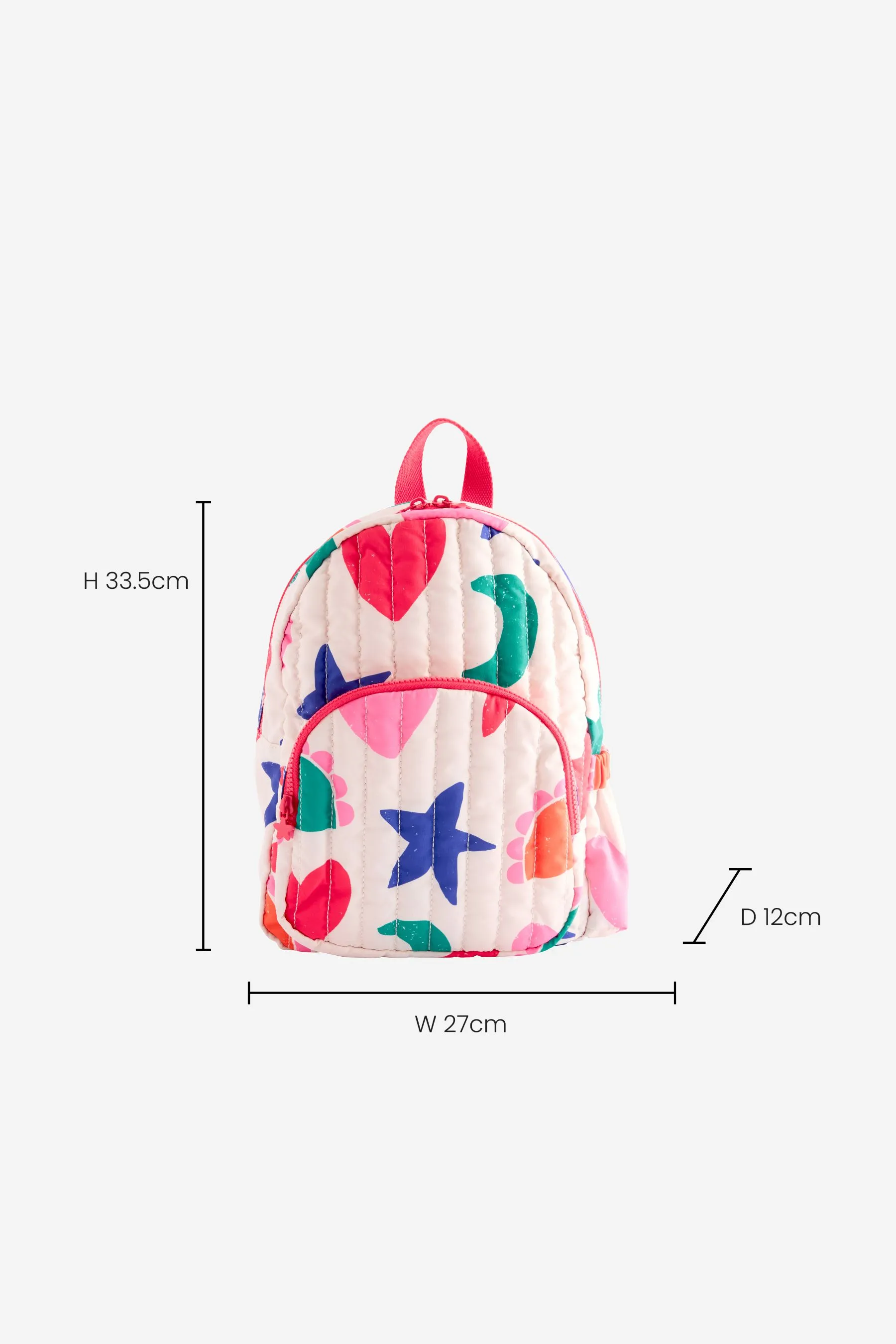 Quilted Star Heart Backpack