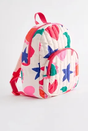 Quilted Star Heart Backpack