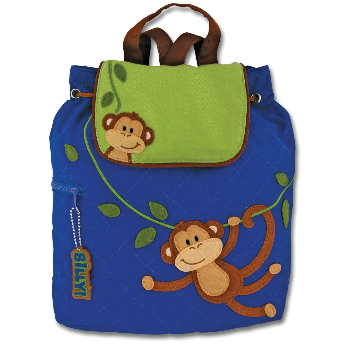 Monkey Boy Quilted Backpack by Stephen Joseph