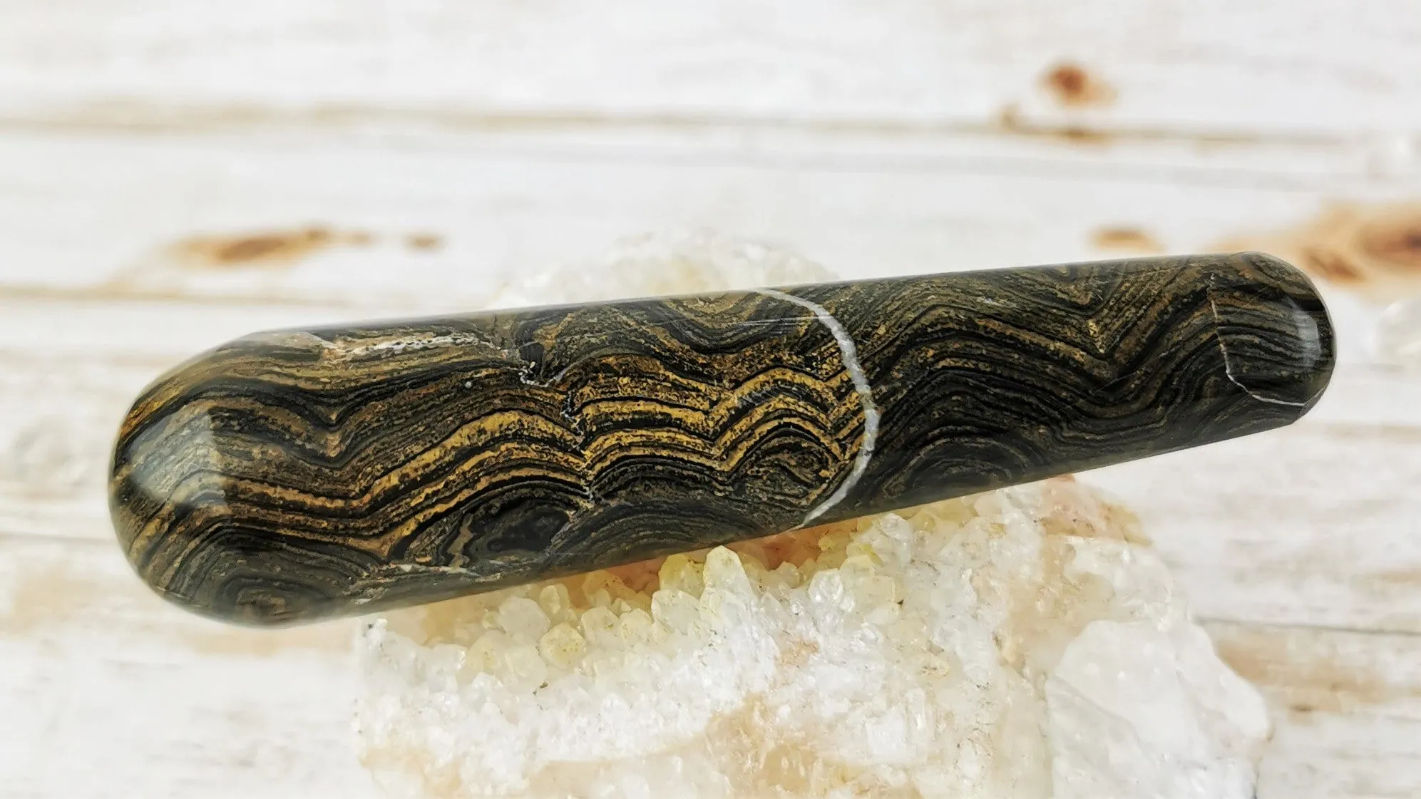 Stromatolite Crystal Wands