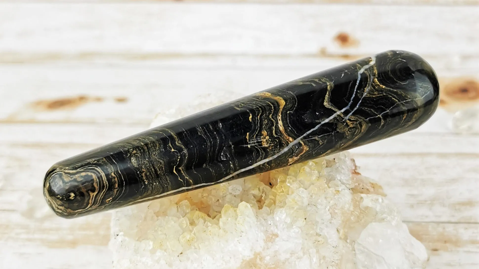 Stromatolite Crystal Wands