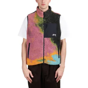 Stussy Jacquard Sherpa Vest Multi