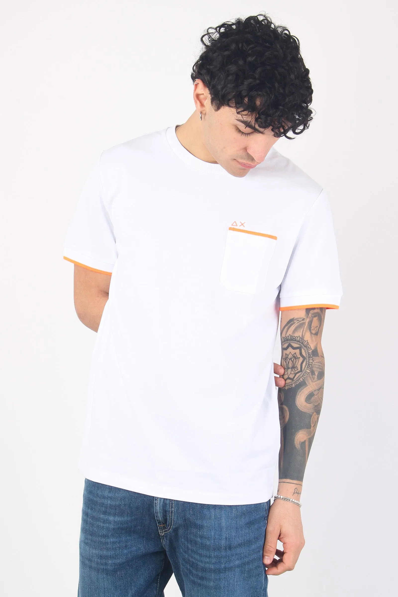 White Pique Pocket T-shirt