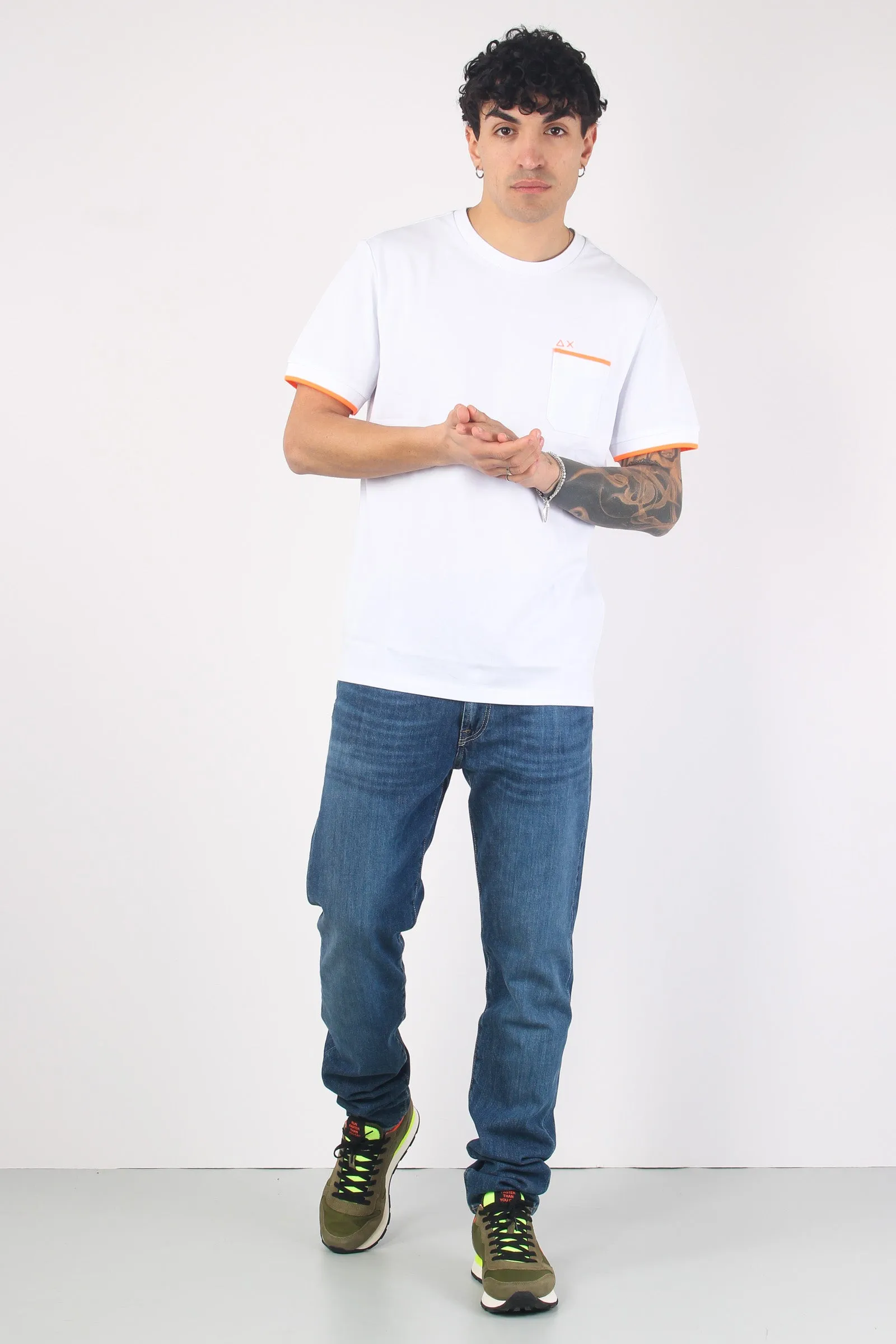 White Pique Pocket T-shirt