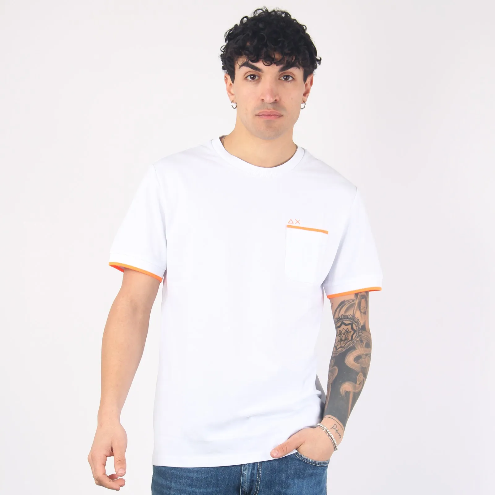 White Pique Pocket T-shirt