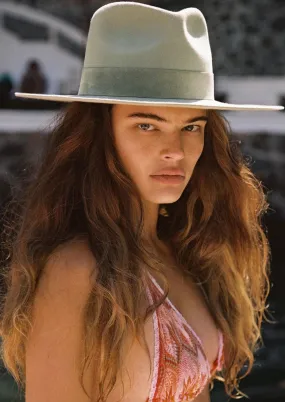 Sage Mirage Wool Fedora Hat