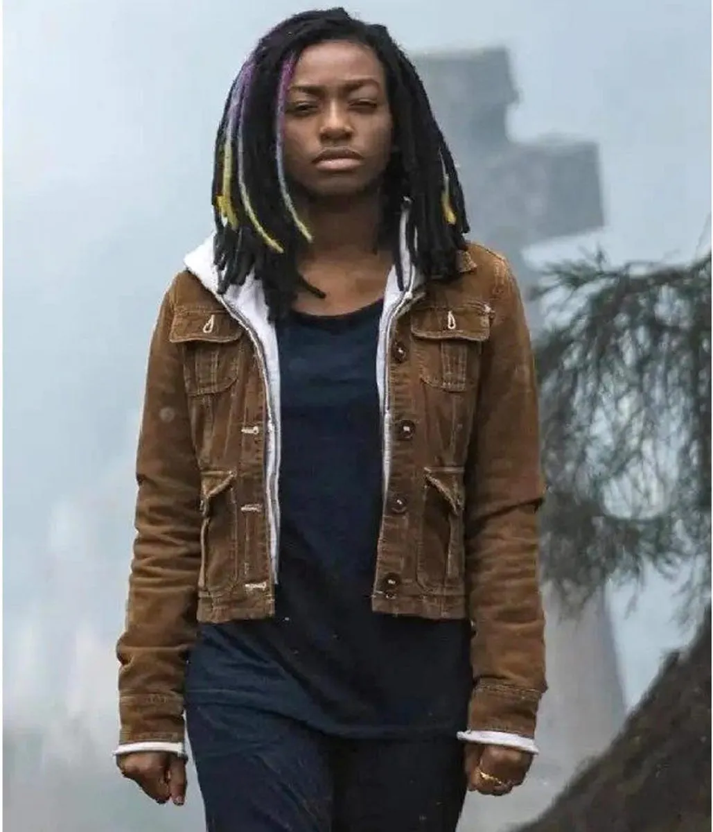 Sandman Kirby Howell-Baptiste Brown Shearling Jacket