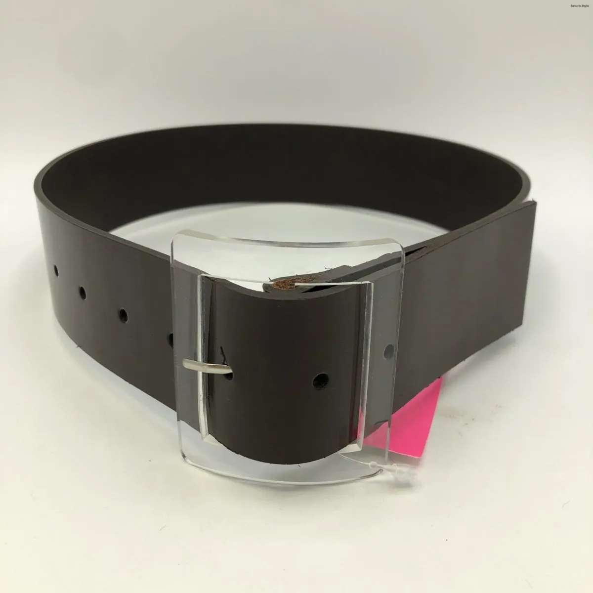 TIBI Clear Lucite X-SMALL Leather Belt