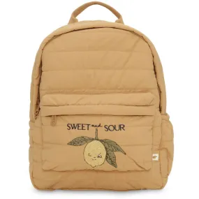 Tobacco Brown Juno Quilted Backpack Midi by Konges Sljd