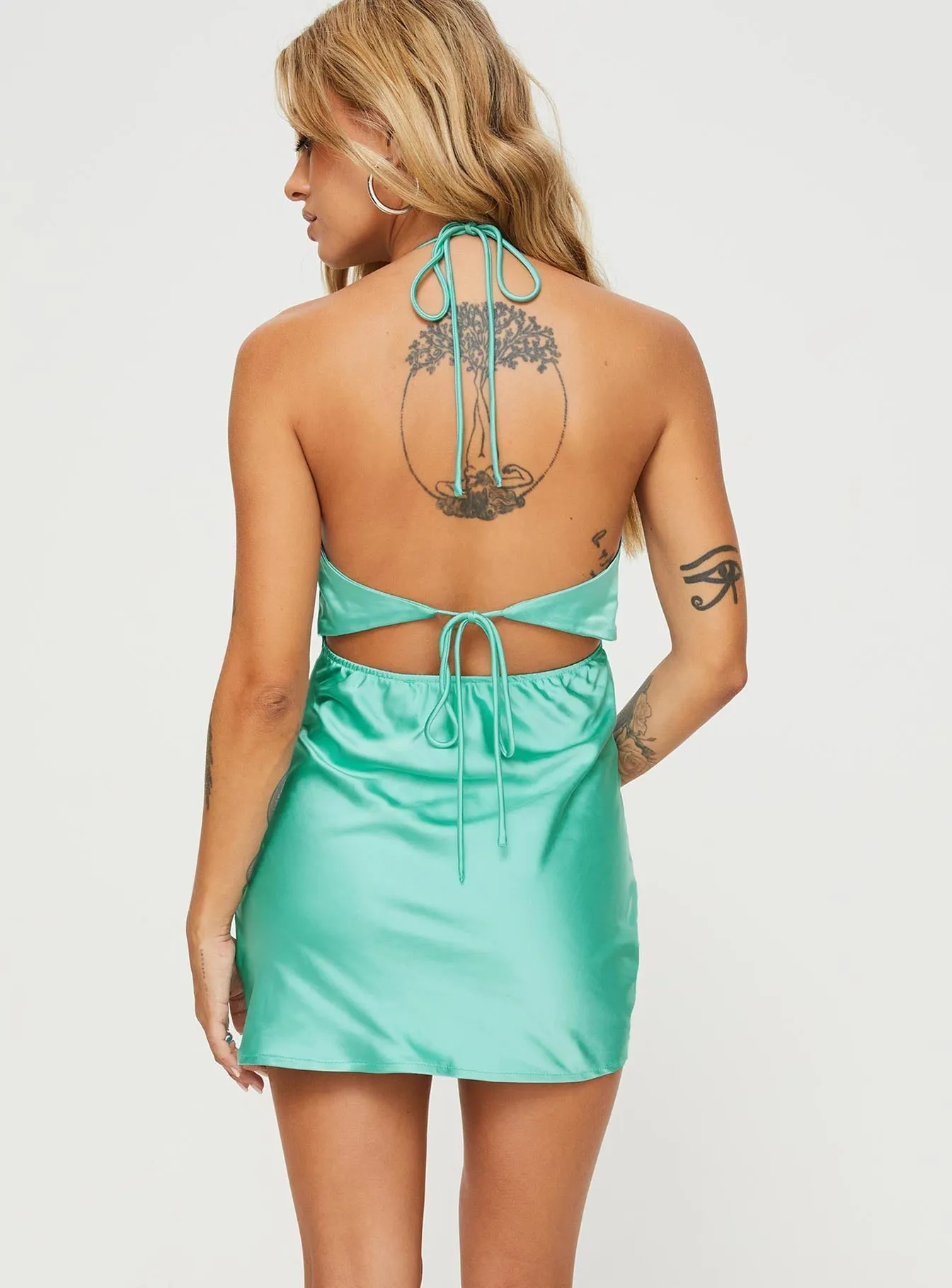 Turquoise Mini Dress