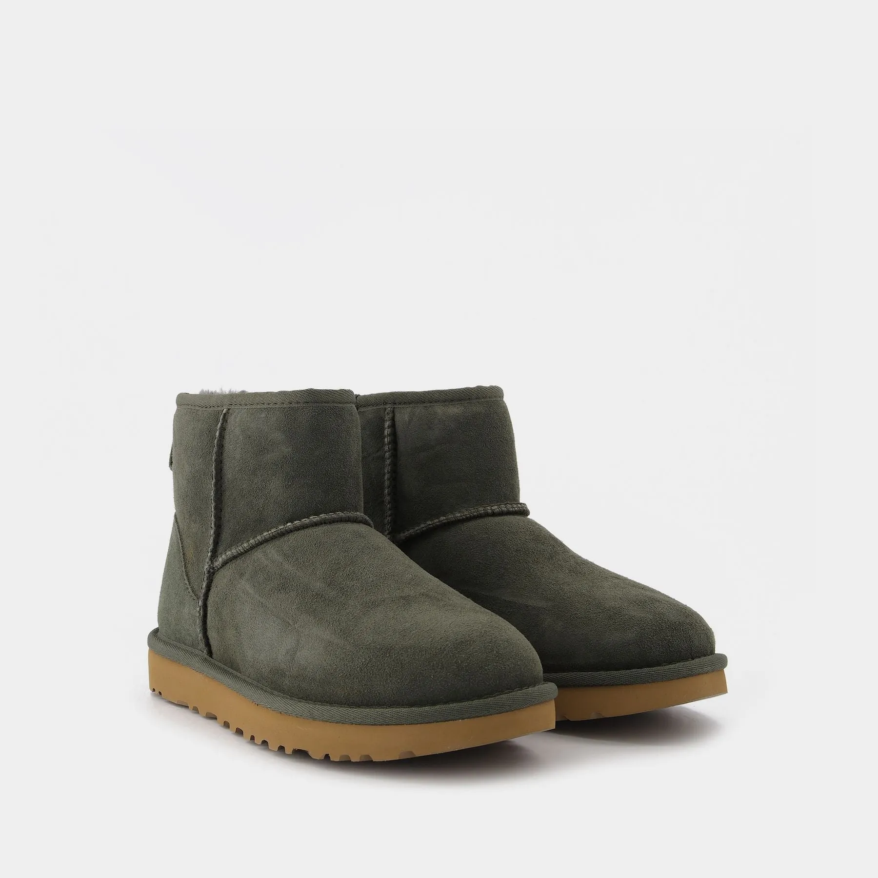 UGG Classic Mini Khaki Shearling