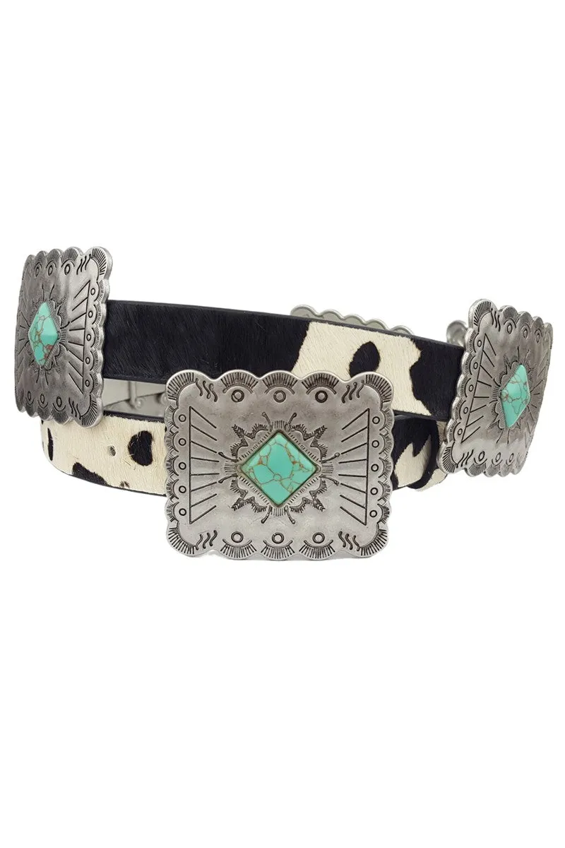 Genuine Western Cattle Hair Belt