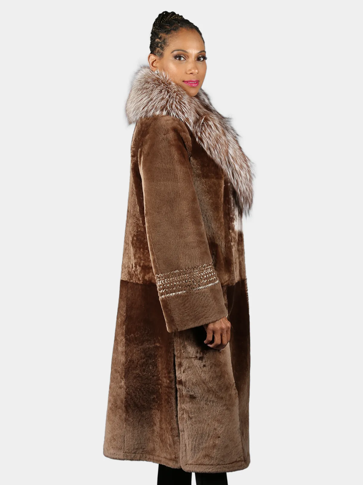 Sierra Brown Astra Shearling Jacket