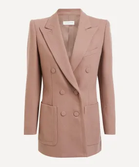 Women's Old Rose Wool Blazer