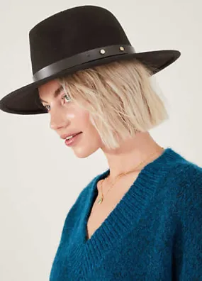 Wool Fedora Hat by Accessorize, Kaleidoscope Design