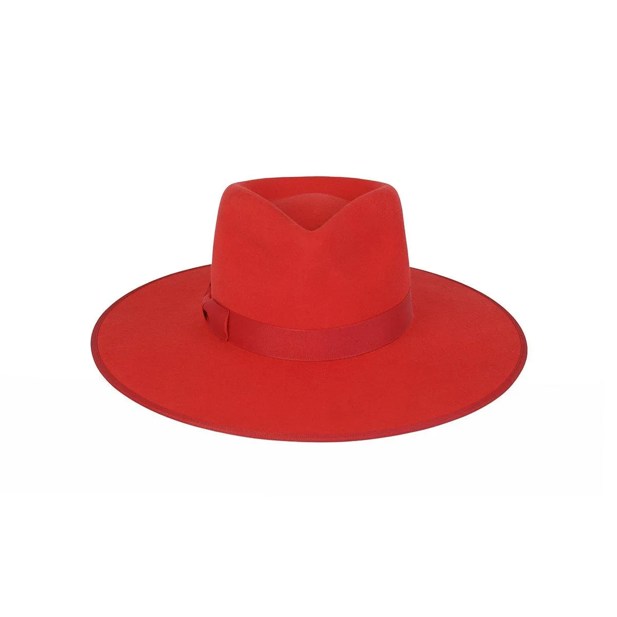 Wool Fedora Hat in Ruby Rancher Style