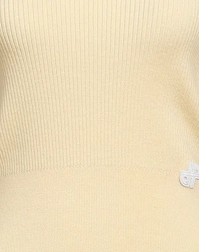 Crew Neck Wool Long Sleeves Plain Logo Sweater - PATOU