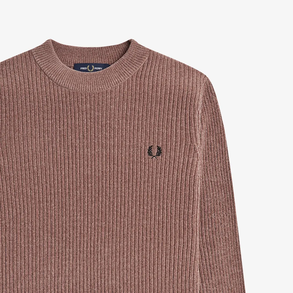 Crew Neck Casual Style Wool Street Style Sweater - FRED PERRY