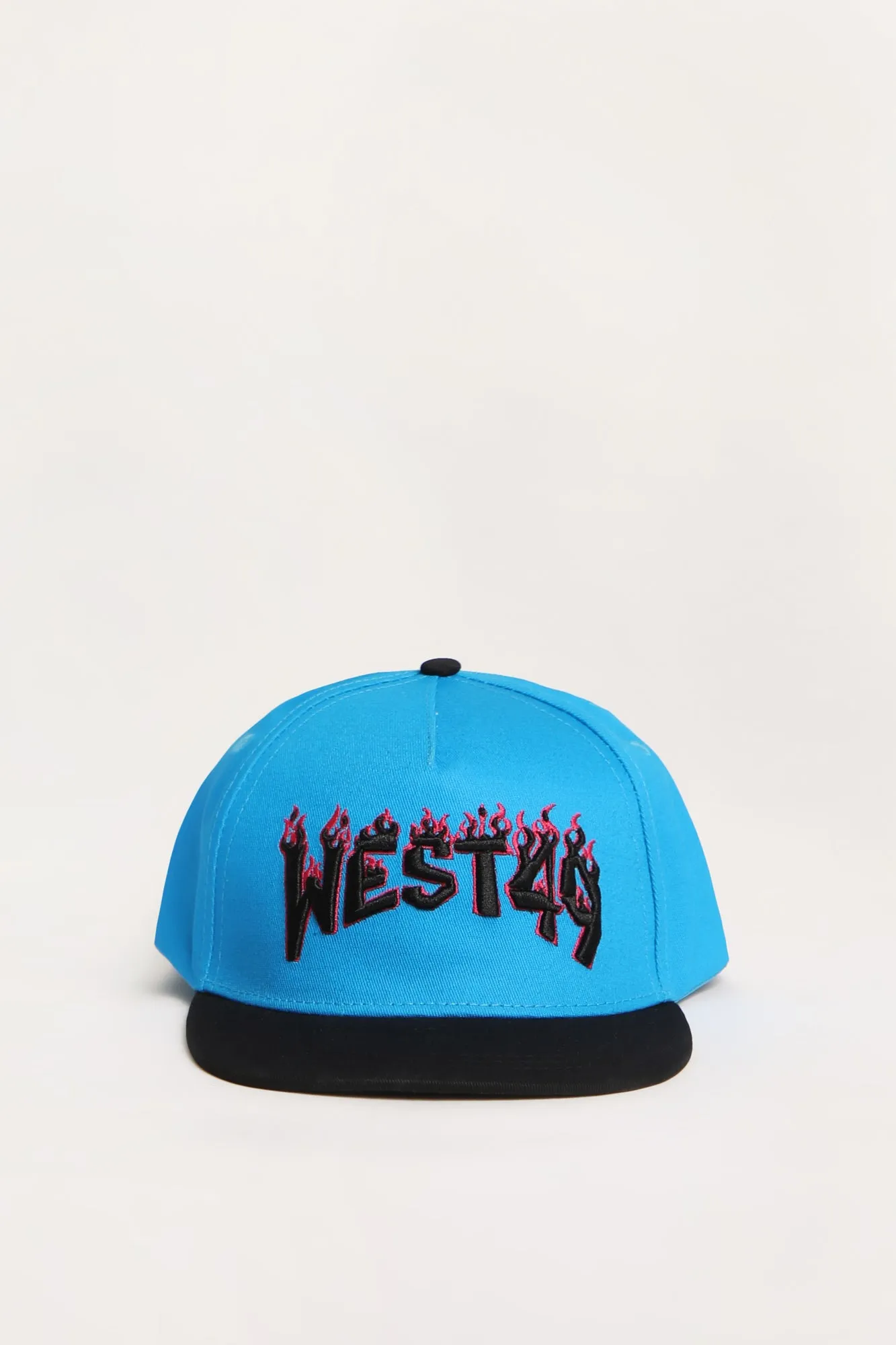 Flame Logo Flat Brim Hat for Youth from West49