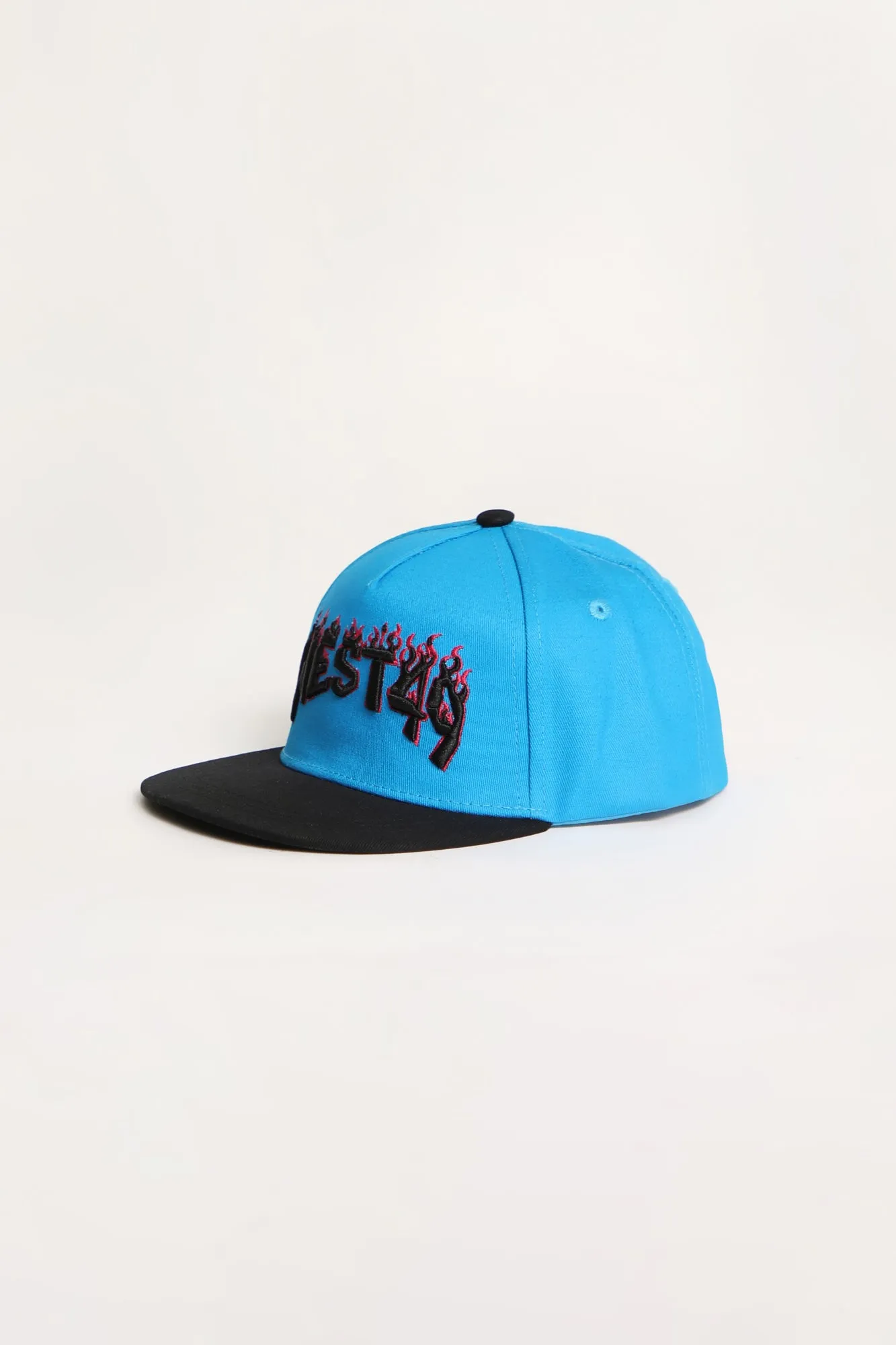 Flame Logo Flat Brim Hat for Youth from West49