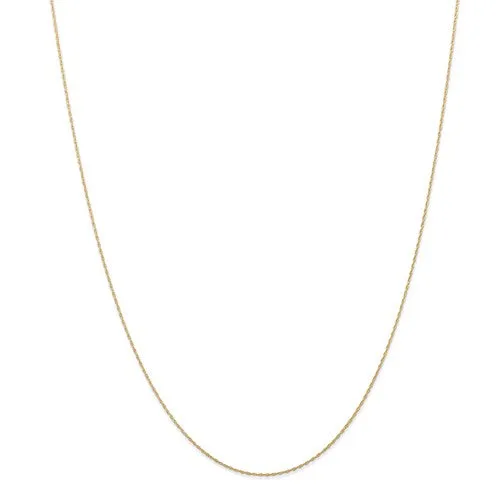 .5 mm carded cable rope chain in yellow gold available in sizes 13-24